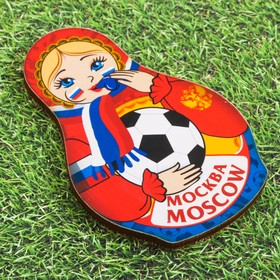 

Магнит «Москва. Матрёшка-болельщик»