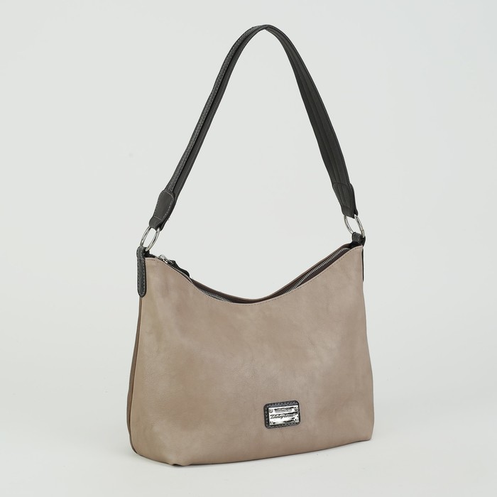 Сумка женская, отдел на молнии, наружный карман, цвет коричневый