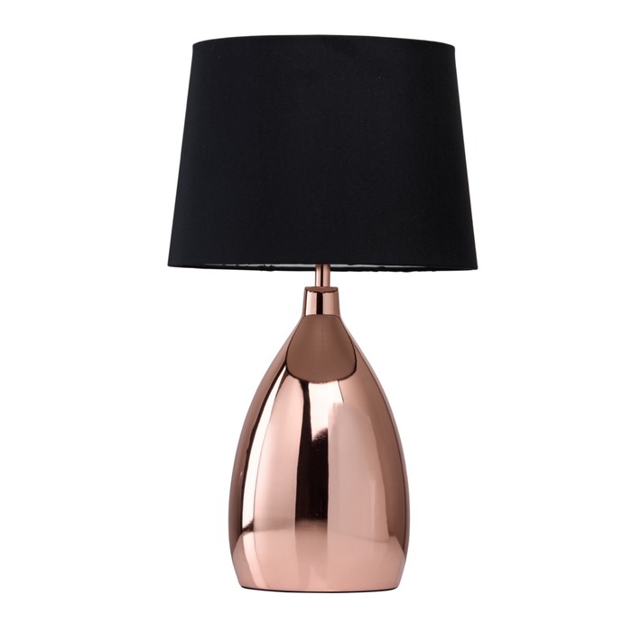 Настольная лампа "Джейми" 1x40W E27 медный, черный 26x26x44см