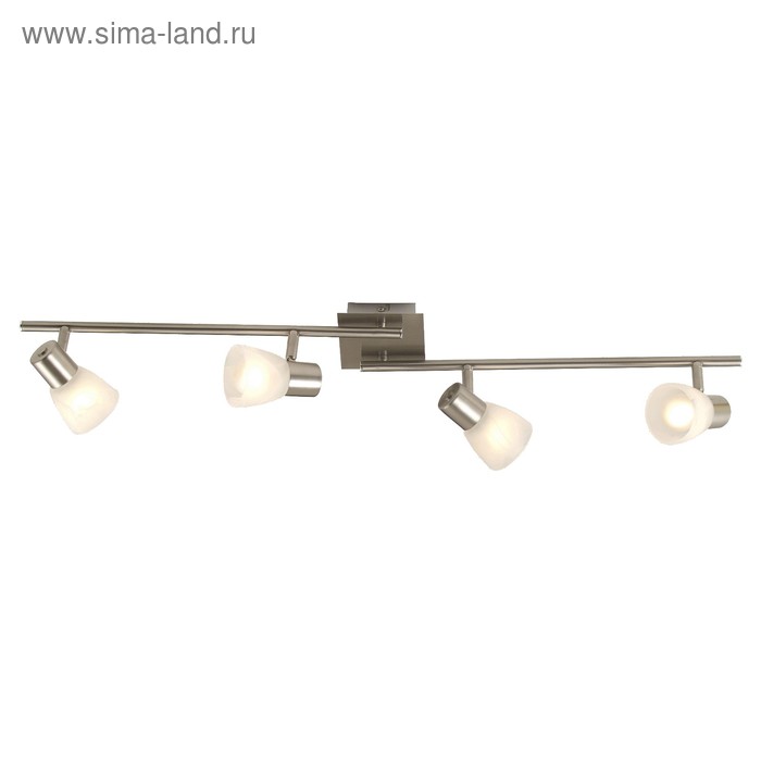Спот PARRY 4x40Вт E14 матовый никель 90x15см