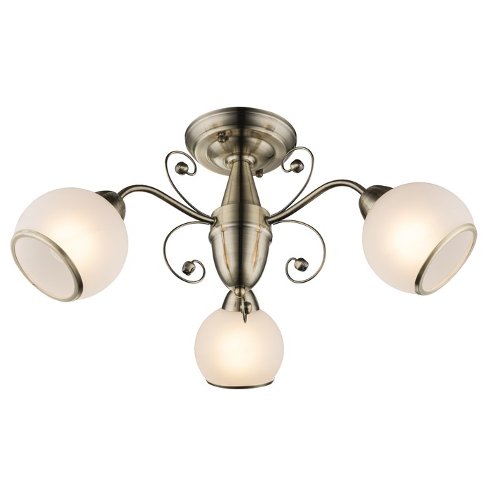 Люстра потолочная COMODORO I 3x40Вт E14 бронза 55x55x27см