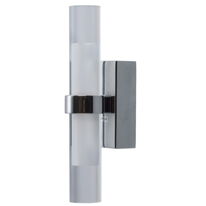 Светильник "Аква" 2x3W LED хром 6x25x9см