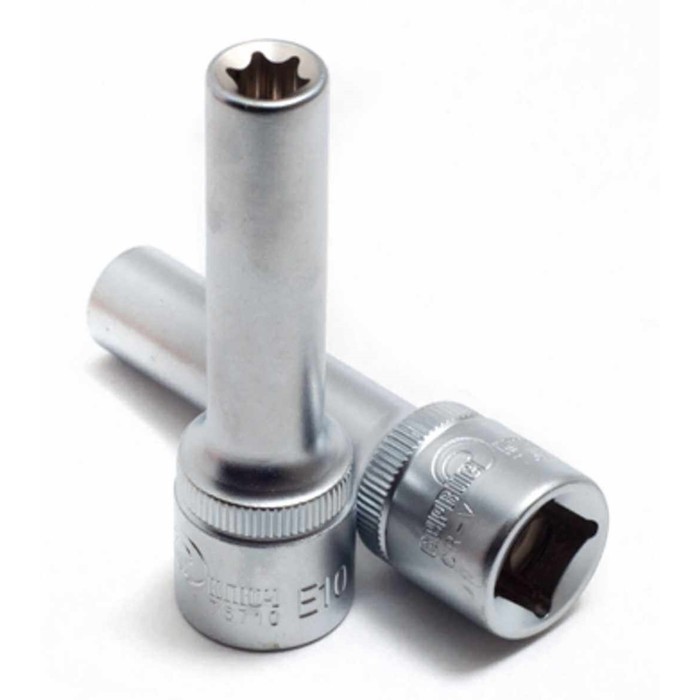 Головка торцевая "Сервис ключ" 76710, звездочка, глубокая, Е10