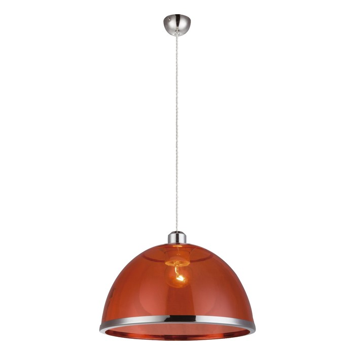 Люстра подвес CARLO 1x60Вт E27 красный 34x34x120см