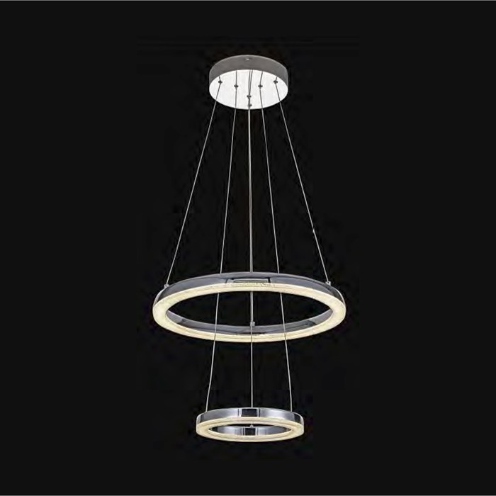 Люстра подвесная SIGGI 1x25,2Вт LED хром 45x45x120см