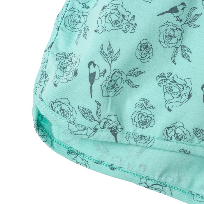 Пижама женская (майка, шорты) Валентинка цвет ментол, р-р 52