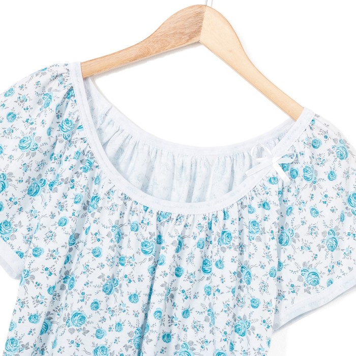 Пижама женская (футболка, бриджи) Светлана цвет белый, принт МИКС, р-р 52