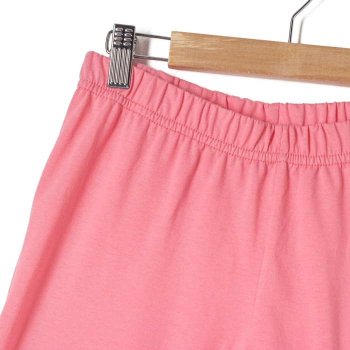 Пижама женская (футболка, бриджи) Вьюнок цвет коралл, р-р 46