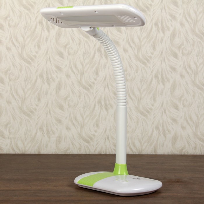 Лампа настольная LEDх12 4W "Полоски" зелёная переходник 47х27х14 см