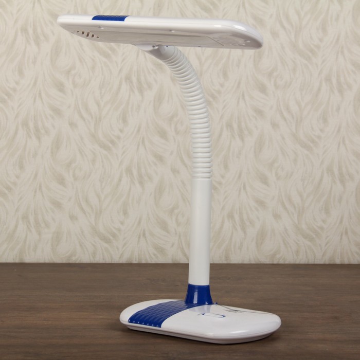 Лампа настольная LEDх12 4W "Полоски" синяя переходник 47х27х14 см