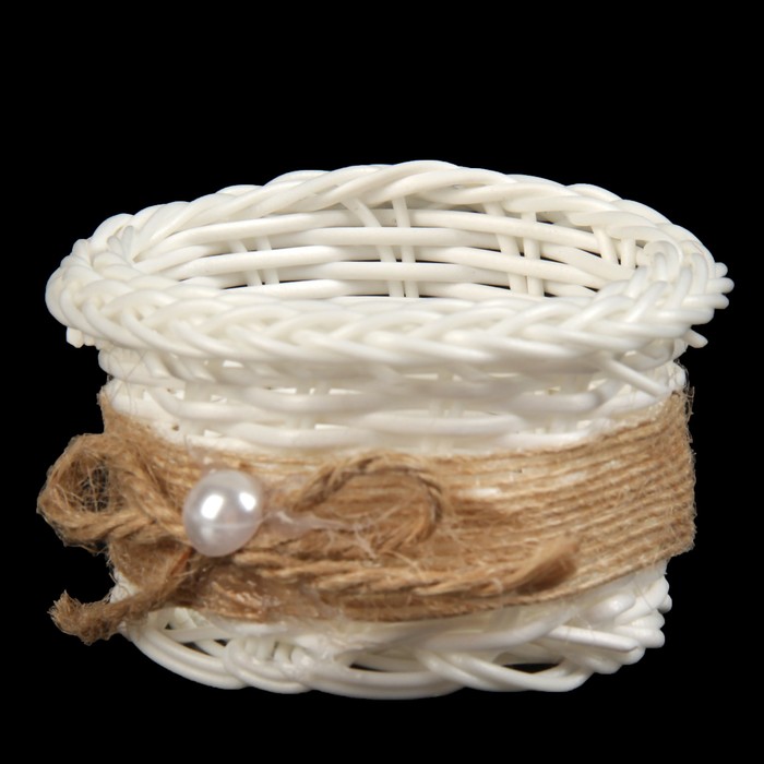 Корзина декоративная круглая "Эко-лайф" 4,5х8х8 см