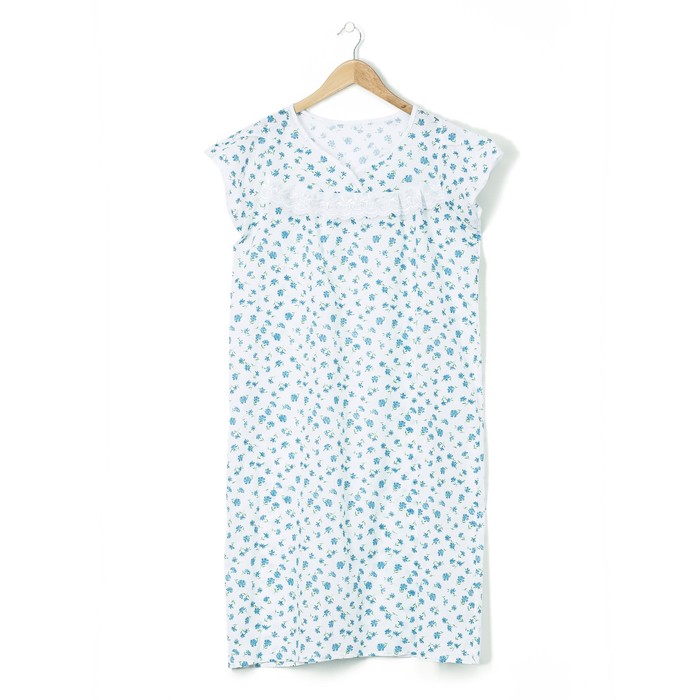 Сорочка женская Натали цвет белый, принт МИКС, р-р 60