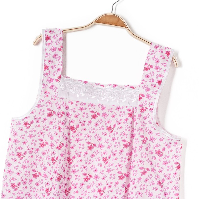 Сорочка женская Анжелика цвет белый, принт МИКС, р-р 46