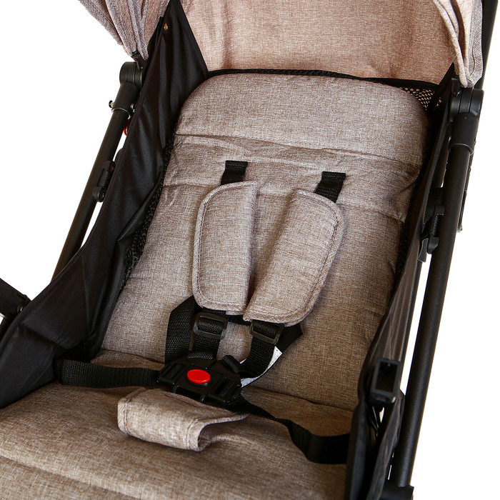 Коляска прогулочная, цвет бежевый