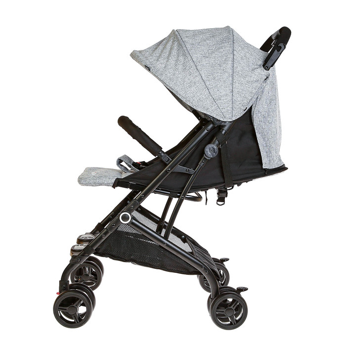Коляска прогулочная, цвет серый