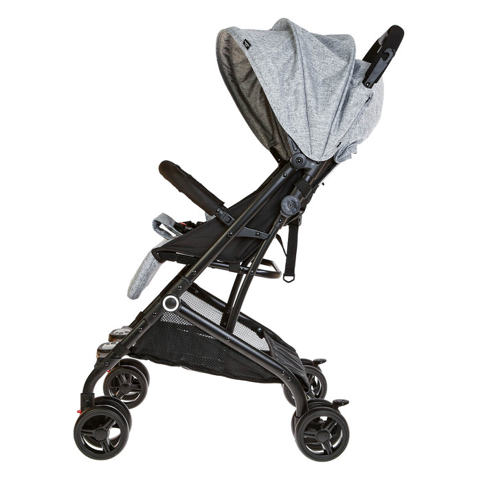 Коляска прогулочная, цвет серый