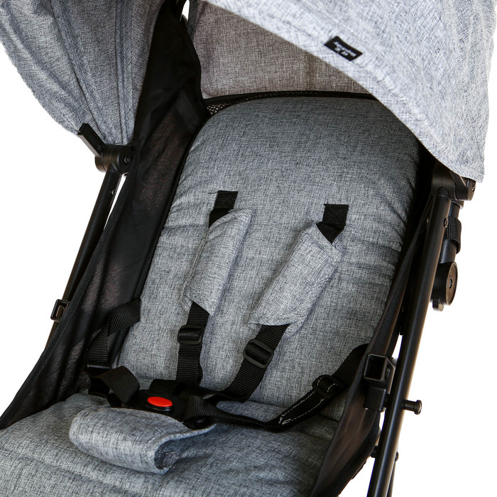 Коляска прогулочная, цвет серый