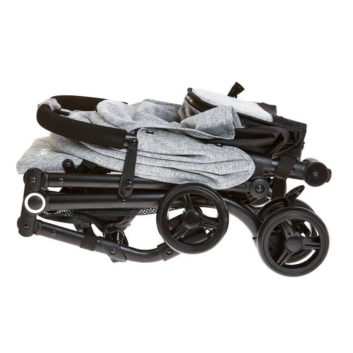 Коляска прогулочная, цвет серый