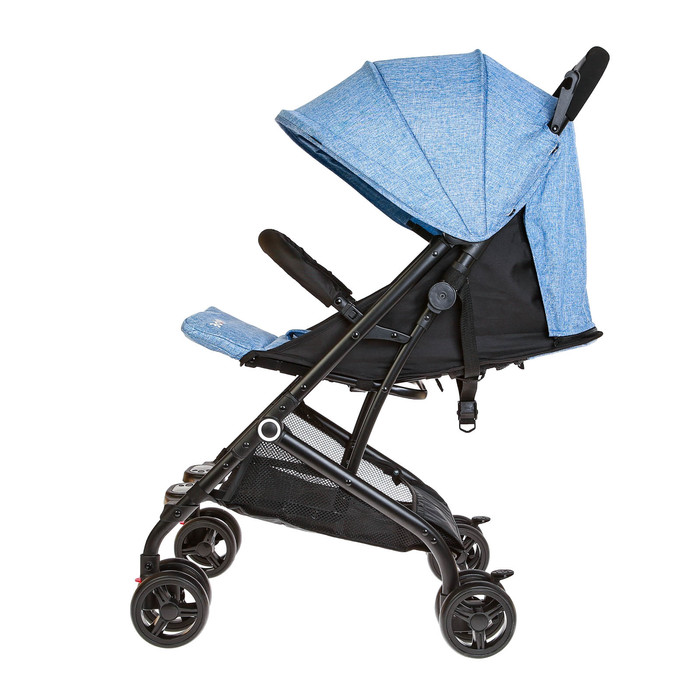 Коляска прогулочная, цвет голубой