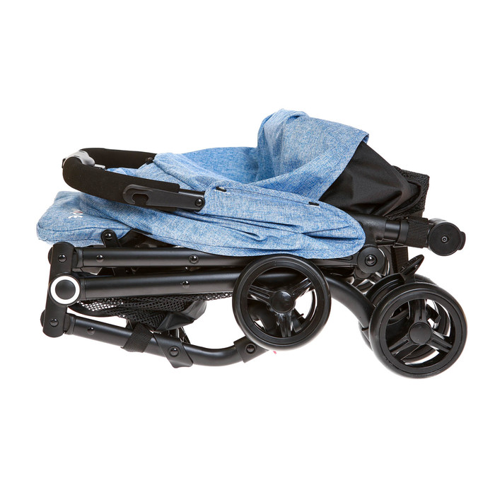 Коляска прогулочная, цвет голубой