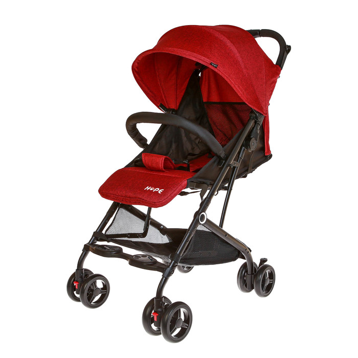 Коляска прогулочная, цвет красный