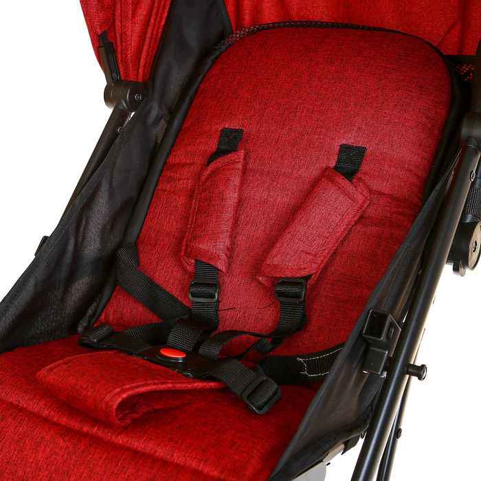 Коляска прогулочная, цвет красный