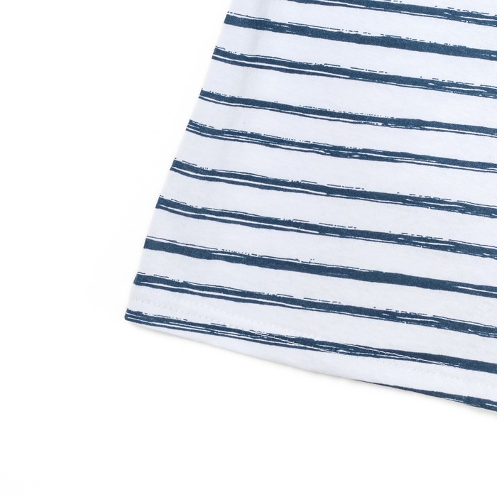 Комплект женский (футболка, шорты) Морской бриз цвет синяя полоса, р-р 52