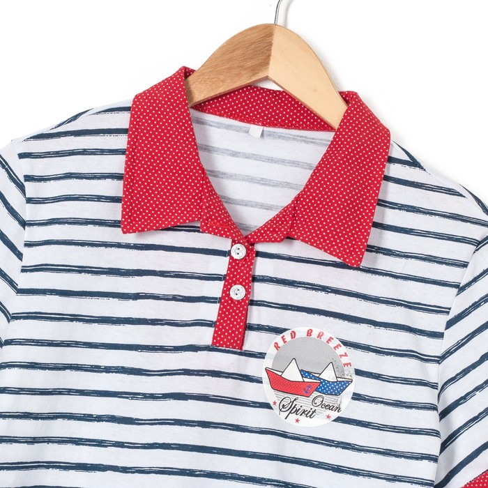 Туника женская Морской бриз (294-К) цвет синяя полоса, р-р 50