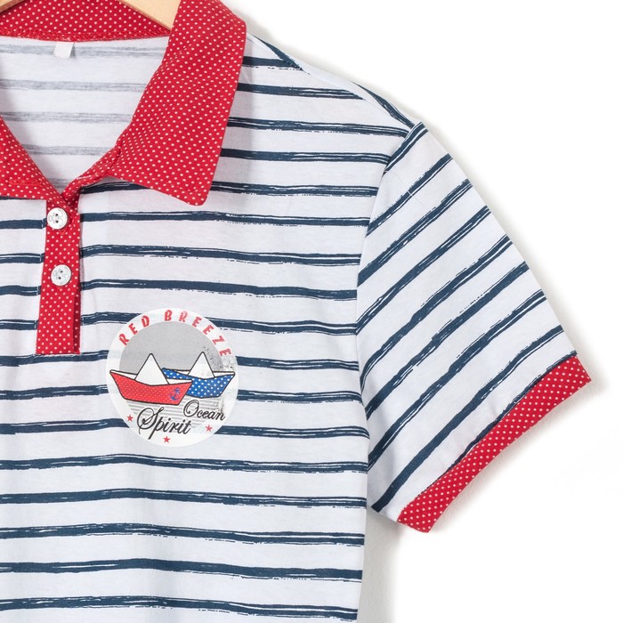 Туника женская Морской бриз (294-К) цвет синяя полоса, р-р 50