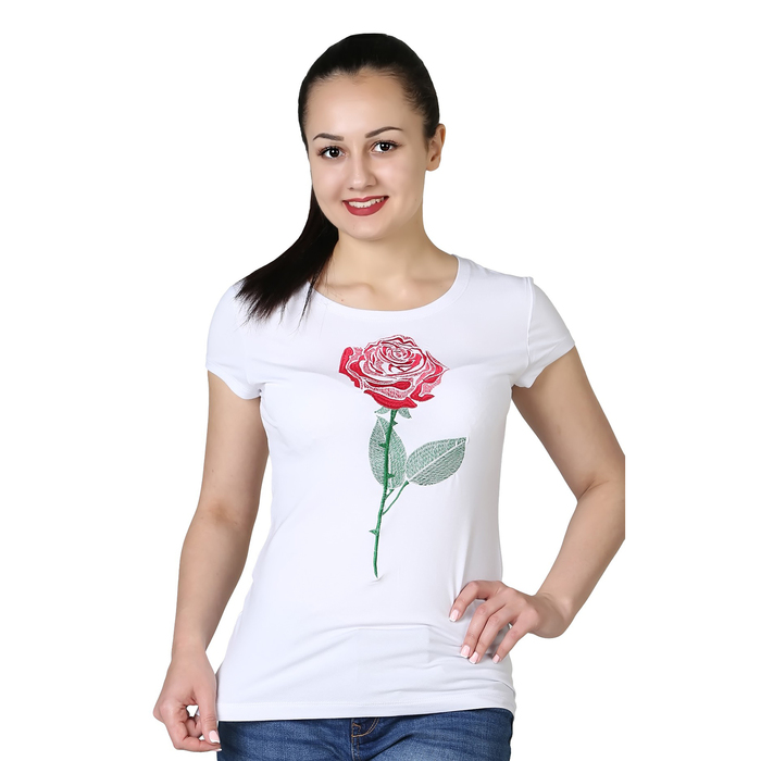 Футболка женская Эстелла цвет белый, р-р 56