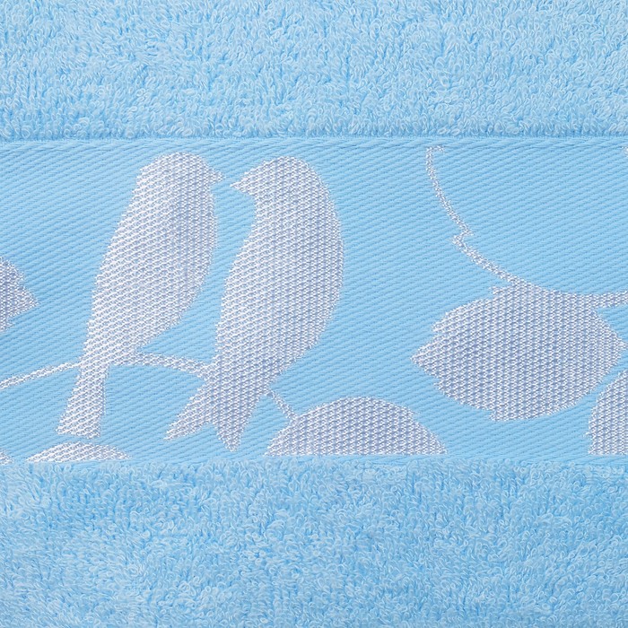 Полотенце подарочное "Этель" Для женщин, голубой 70х140 см бамбук, 450 г/м²