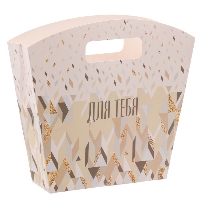 Пакет подарочный «Для тебя», 23 × 22 × 6 см