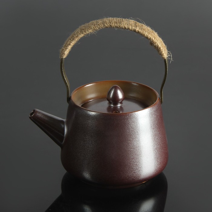 Набор для чайной церемонии "Тянива", 8 предметов: чайник, 4 чашки, щипцы, салфеточка, подставка