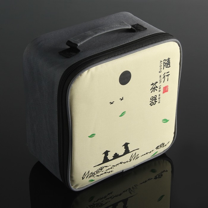 Набор для чайной церемонии "Тянива", 8 предметов: чайник, 4 чашки, щипцы, салфеточка, подставка