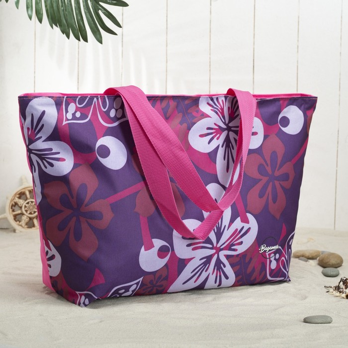 Сумка пляжная Bagamas на молнии, 1 отдел, цвет МИКС