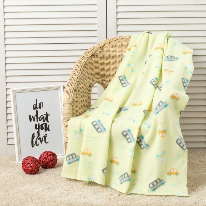 Плед "Экономь и Я" Маленькие машинки 75х100 см, пл. 150 г/м², 100% п/э