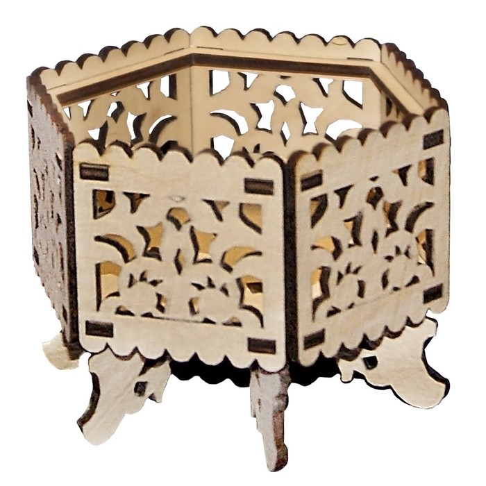 Конфетница для декора "Шестигранная" набор 14 деталей, 16 см