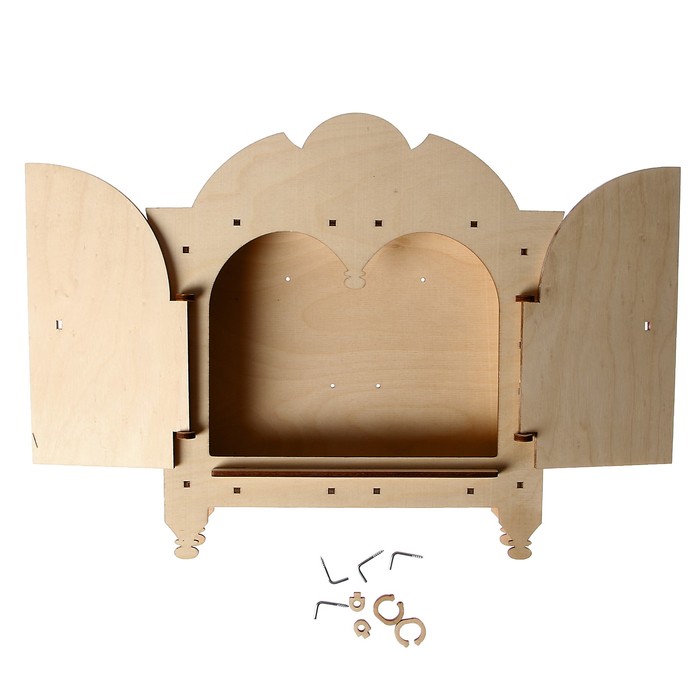 Ключница из фанеры для декора "Окошко" 26х24х5 см