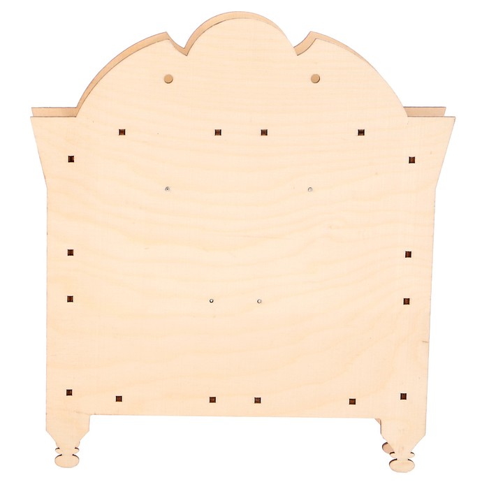 Ключница из фанеры для декора "Окошко" 26х24х5 см