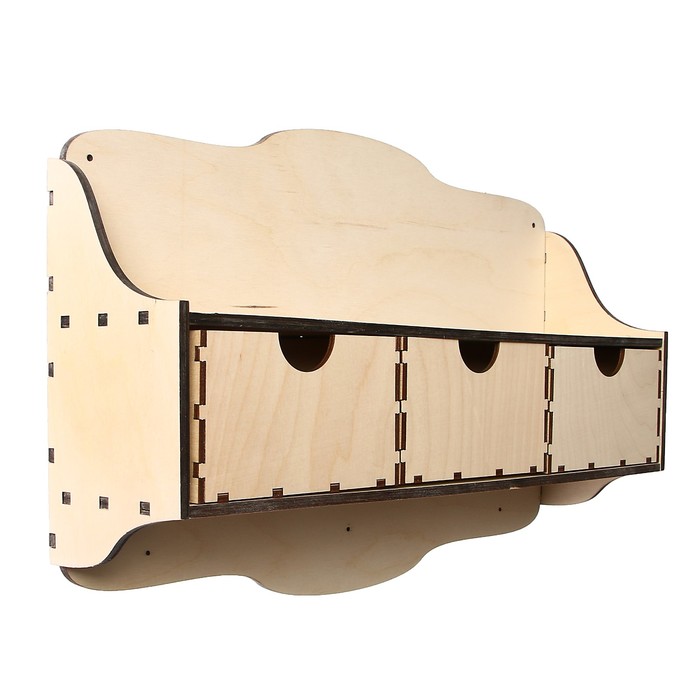 Полочка для декора "Три ящика" 42х28х10 см