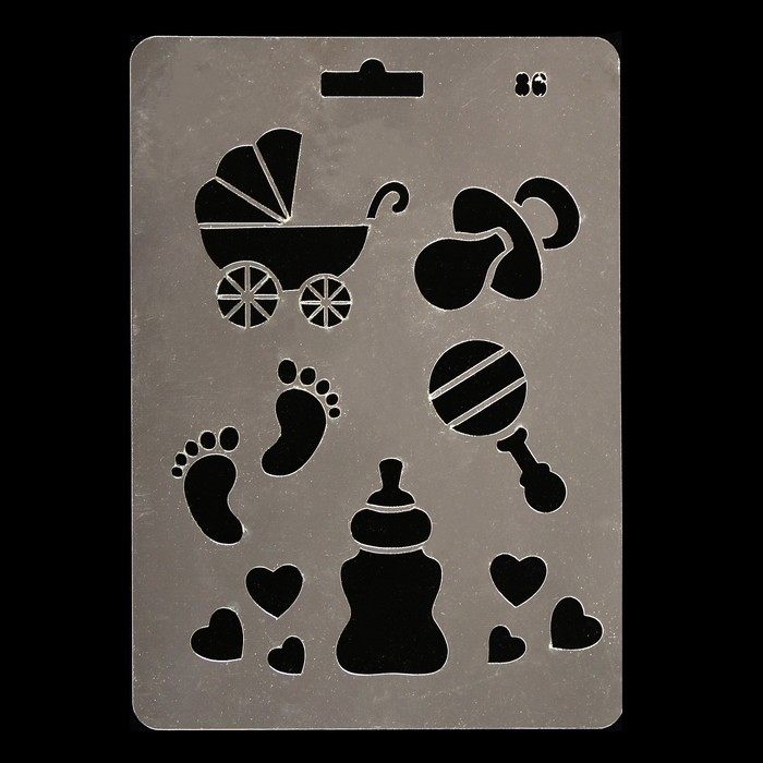 Трафарет пластик "Детский" 20х14 см