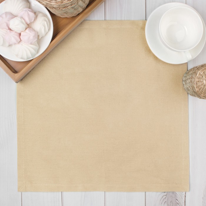 Салфетка "Этель" Ваниль 40х40, 100% хл, рогожка 165 г/м2