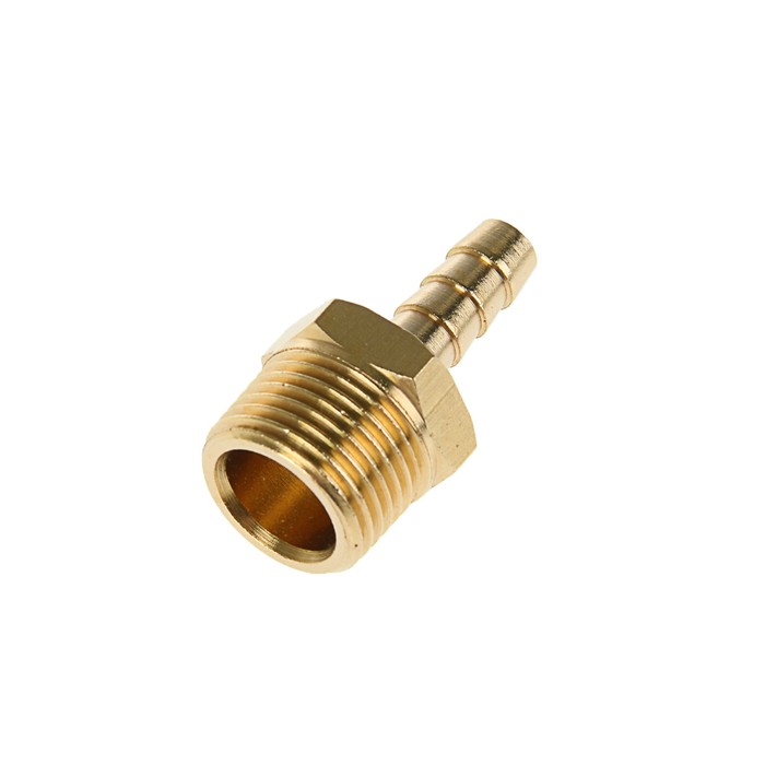 Штуцер пневматический "Эврика", наружная резьба "елочка" 3/8", 6 мм