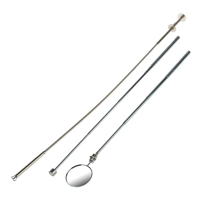 Набор "Эврика", телескопическое зеркало круглое 50 мм, магнит до 1.3 кг, захват 609,6 мм