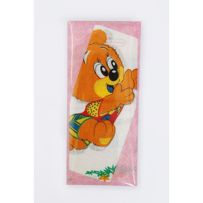 Платок носовой детский, 25 х 25 см, 2 шт, мультиколор, хлопок