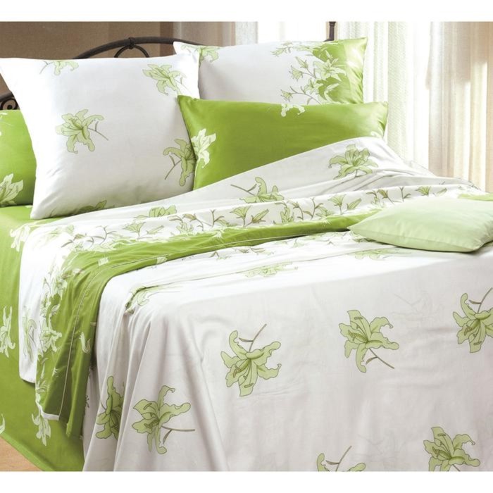 Постельное бельё 1,5 сп 340 145х205см, 150х205 см, 70х70см - 2 шт., бязь 100 гр/м², хл 100%