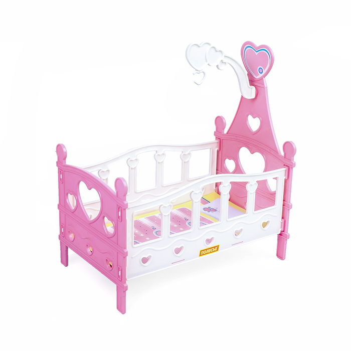 Кроватка для кукол сборная, 6 элементов, в пакете, МИКС