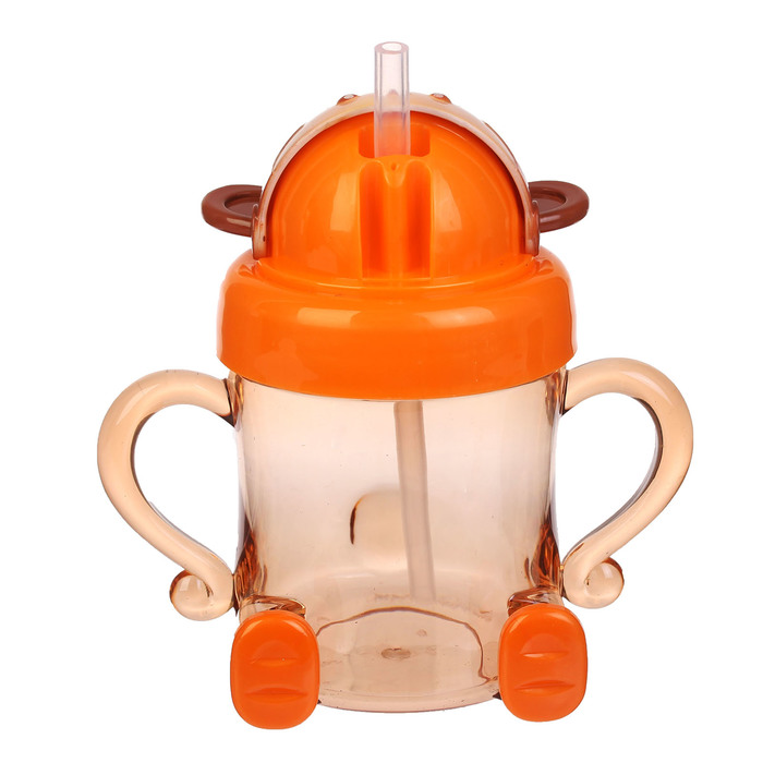 Поильник детский с трубочкой «Обезьянка», 350 мл, от 9 мес.