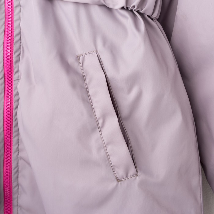 Плащ для девочки, рост 122 см, цвет сиреневый