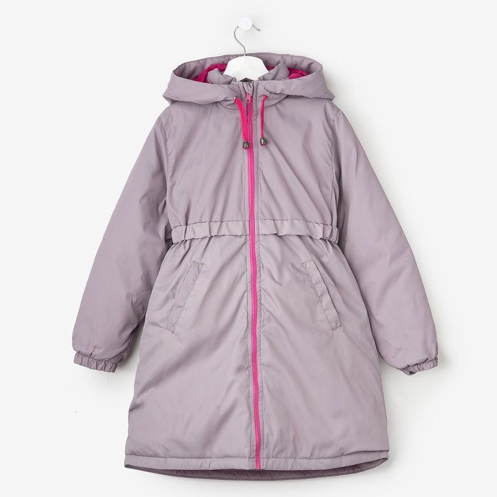 Плащ для девочки, рост 128 см, цвет сиреневый